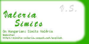 valeria simits business card