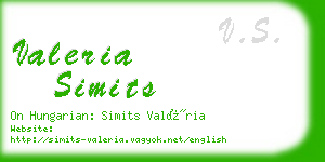 valeria simits business card